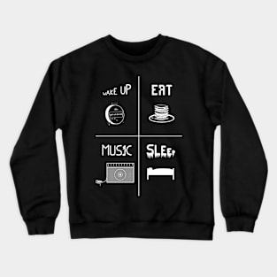 A perfect guitar day (dark version) Crewneck Sweatshirt